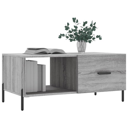 Coffee Table Grey Sonoma 90x50x40 cm Engineered Wood