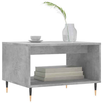 Coffee Table Concrete Grey 60x50x40 cm Engineered Wood