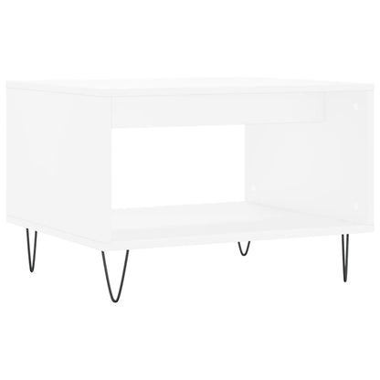 Coffee Table White 60x50x40 cm Engineered Wood