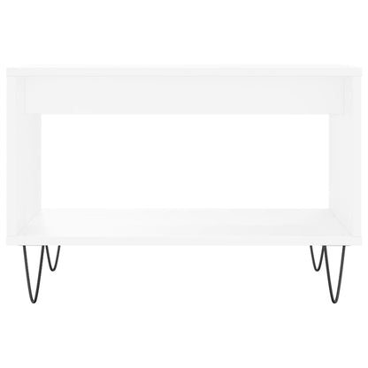 Coffee Table White 60x50x40 cm Engineered Wood
