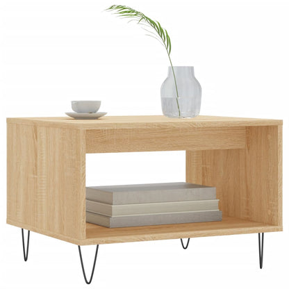 Coffee Table Sonoma Oak 60x50x40 cm Engineered Wood