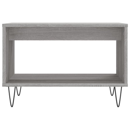 Coffee Table Grey Sonoma 60x50x40 cm Engineered Wood