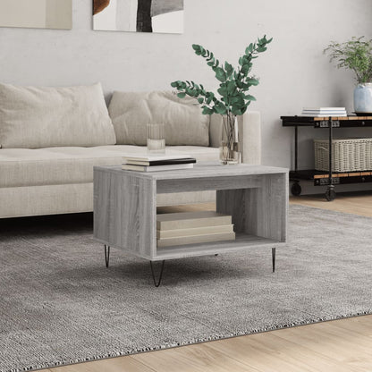 Coffee Table Grey Sonoma 60x50x40 cm Engineered Wood