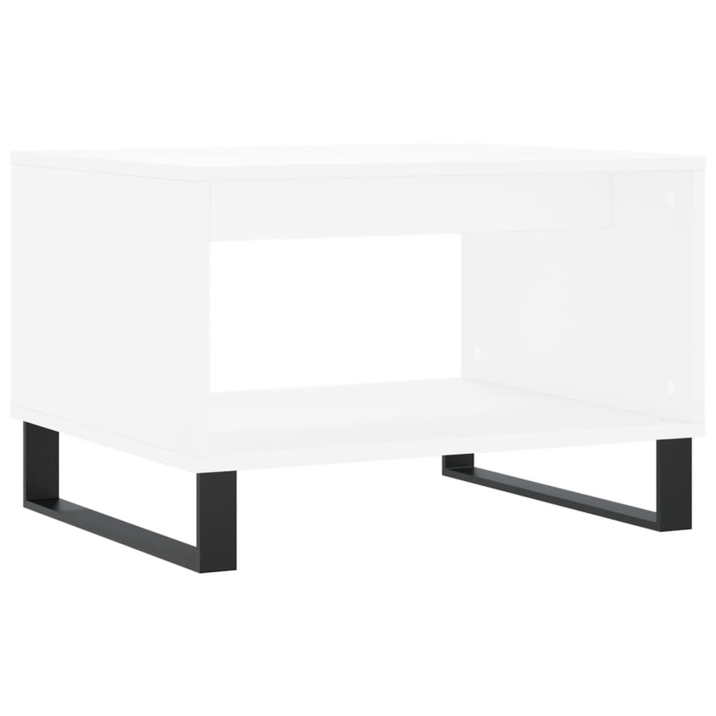 Coffee Table White 60x50x40 cm Engineered Wood