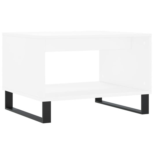 Coffee Table White 60x50x40 cm Engineered Wood
