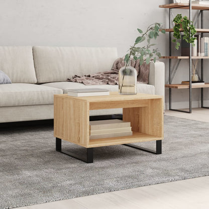 Coffee Table Sonoma Oak 60x50x40 cm Engineered Wood