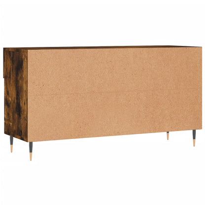 Shoe Bench Smoked Oak 102x35x55 cm Engineered Wood