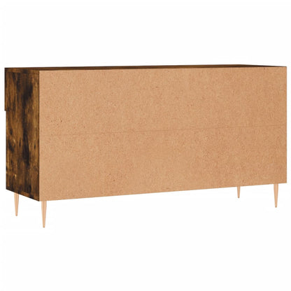 Shoe Bench Smoked Oak 102x35x55 cm Engineered Wood