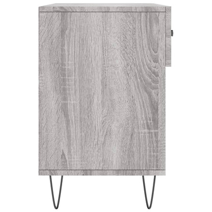 Shoe Bench Grey Sonoma 102x35x55 cm Engineered Wood