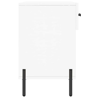 Shoe Bench White 102x35x55 cm Engineered Wood