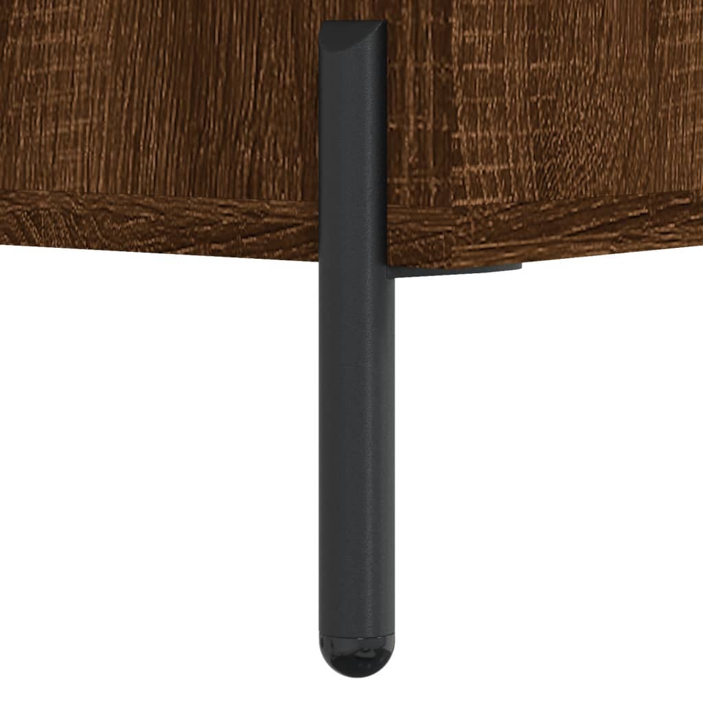 Shoe Bench Brown Oak 102x35x55 cm Engineered Wood