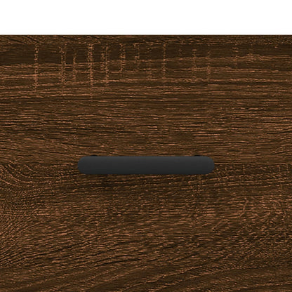 Shoe Bench Brown Oak 102x35x55 cm Engineered Wood