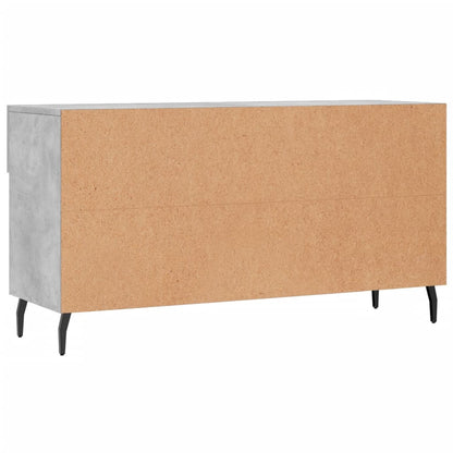 Shoe Bench Concrete Grey 102x35x55 cm Engineered Wood