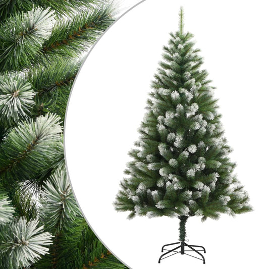 Artificial Hinged Christmas Tree with Flocked Snow 180 cm