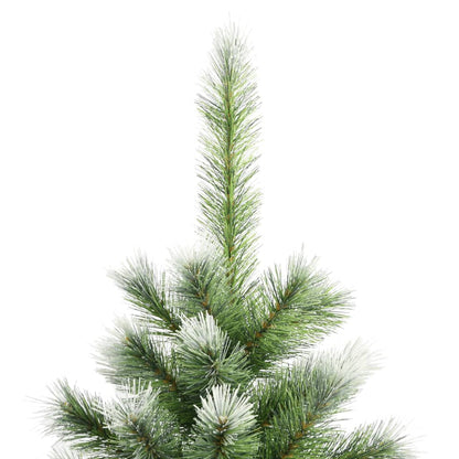 Artificial Hinged Christmas Tree with Flocked Snow 210 cm