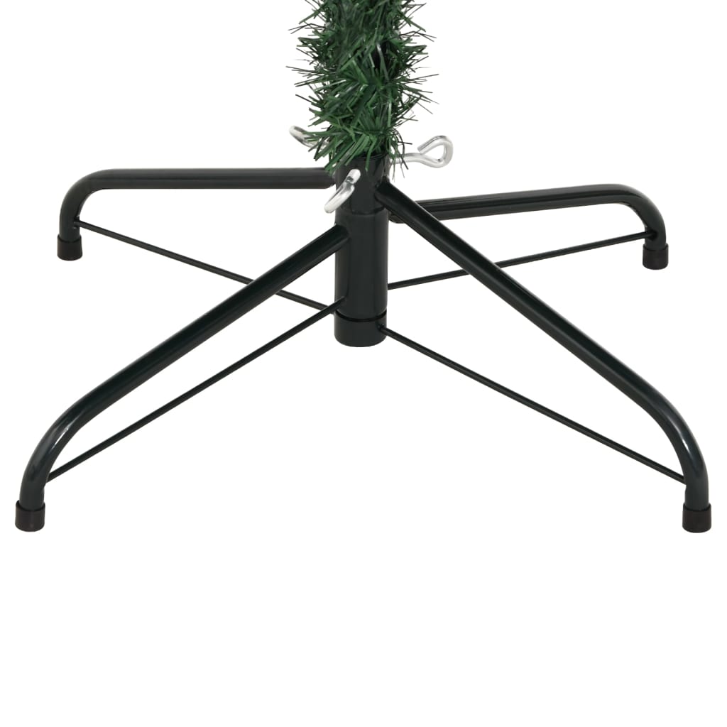 Artificial Hinged Christmas Tree with Flocked Snow 210 cm