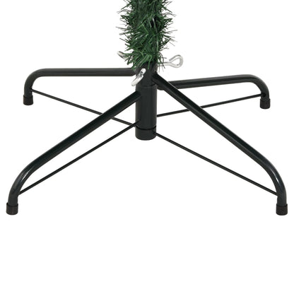 Artificial Hinged Christmas Tree with Flocked Snow 210 cm