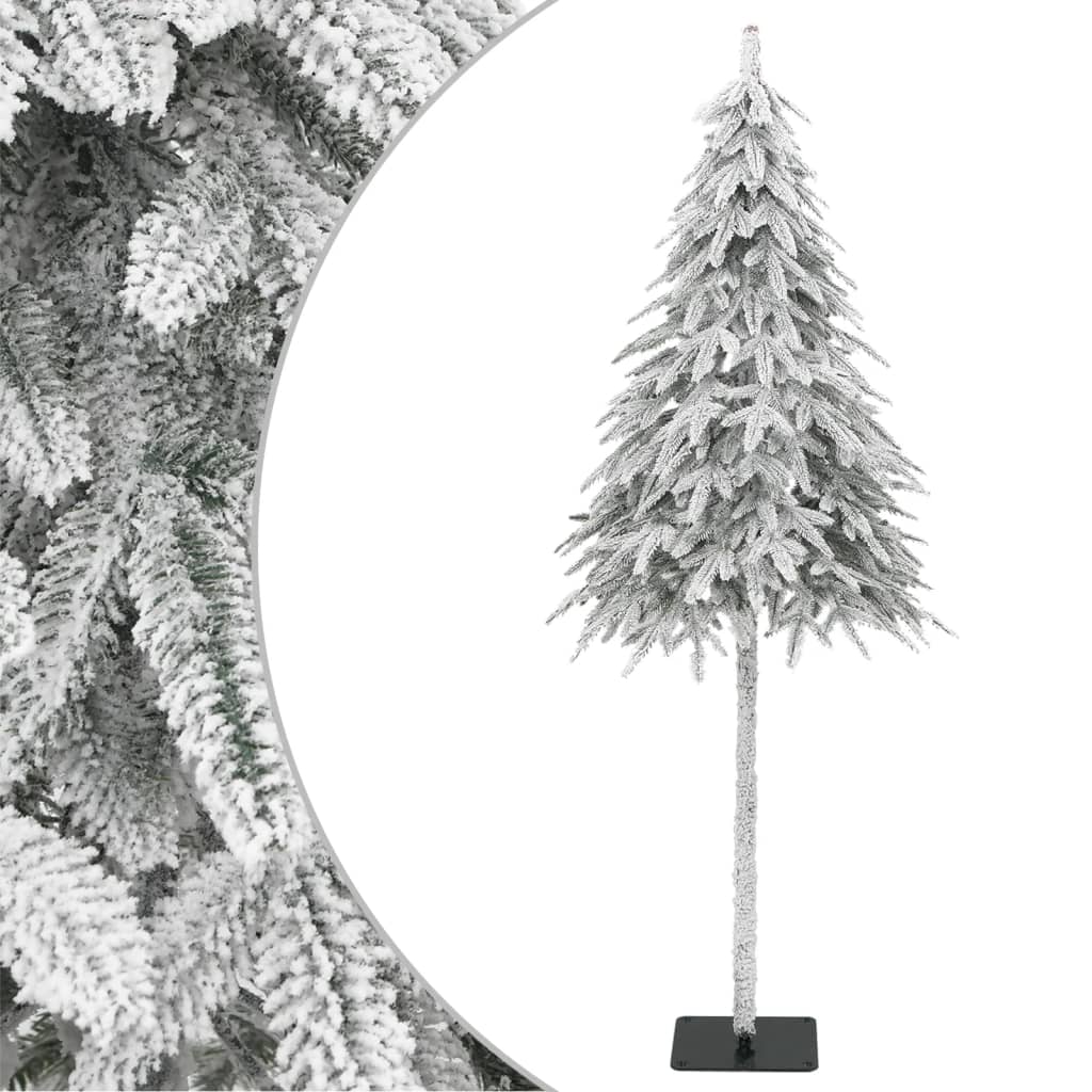 Artificial Christmas Tree with Flocked Snow 210 cm