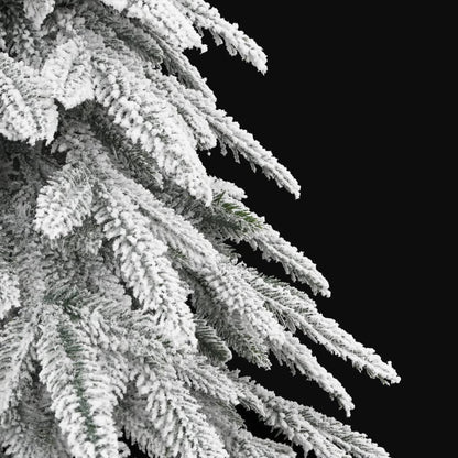 Artificial Christmas Tree with Flocked Snow 210 cm