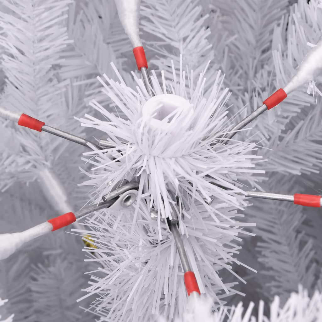 Artificial Hinged Christmas Tree with Flocked Snow 240 cm