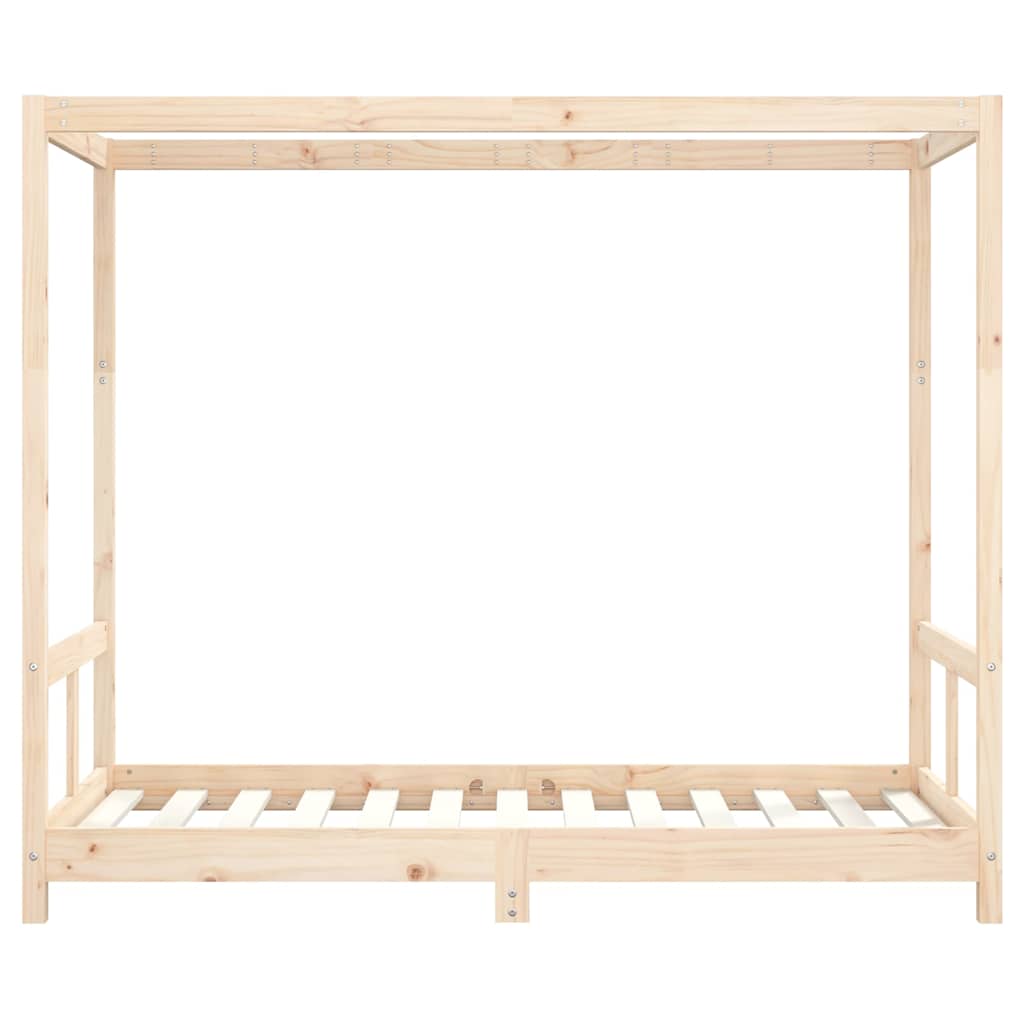 Kids Bed Frame 80x160 cm Solid Wood Pine