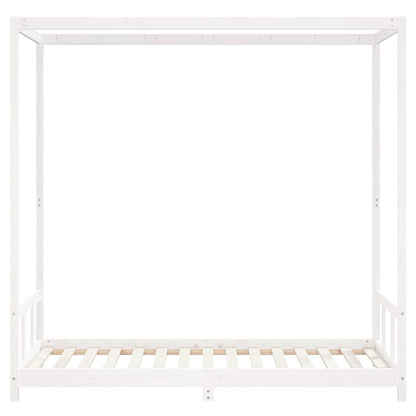 Kids Bed Frame White 90x190 cm Solid Wood Pine
