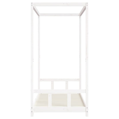 Kids Bed Frame White 90x190 cm Solid Wood Pine