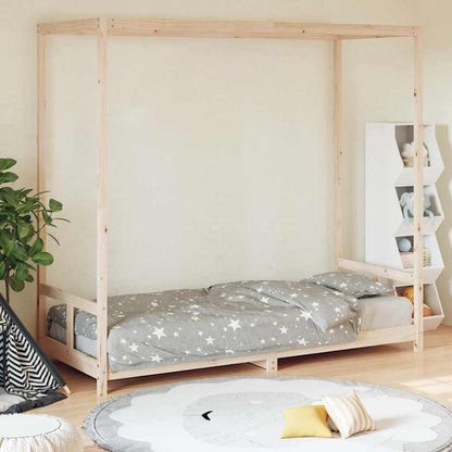 Kids Bed Frame 80x200 cm Solid Wood Pine