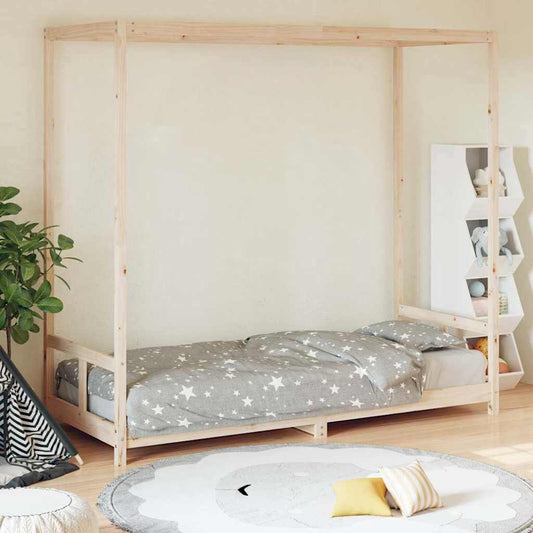 Kids Bed Frame 80x200 cm Solid Wood Pine