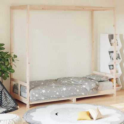 Kids Bed Frame 80x200 cm Solid Wood Pine