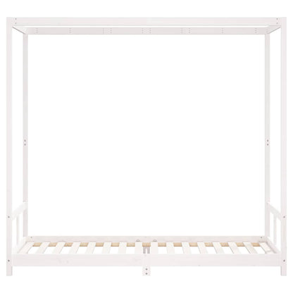 Kids Bed Frame White 80x200 cm Solid Wood Pine