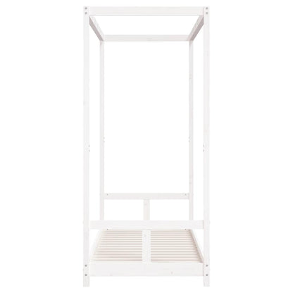 Kids Bed Frame White 80x200 cm Solid Wood Pine