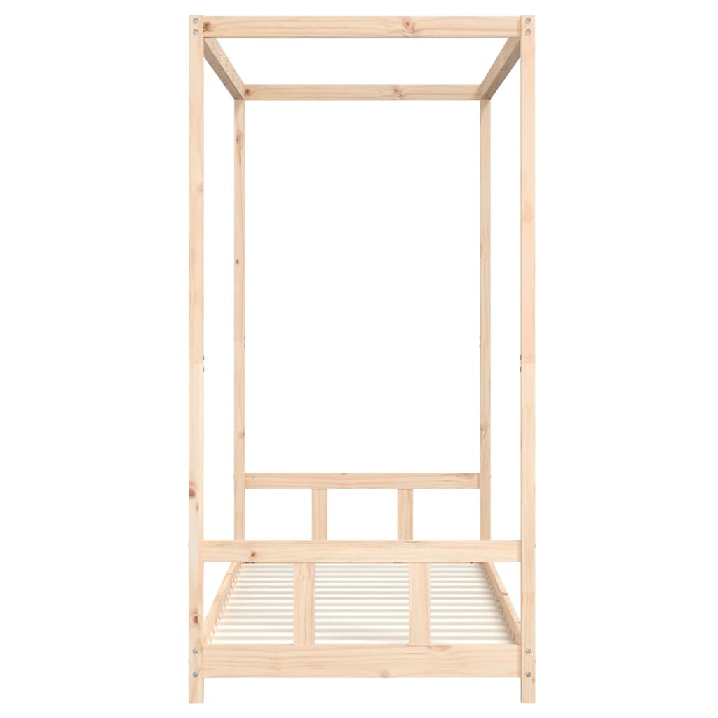 Kids Bed Frame 90x200 cm Solid Wood Pine