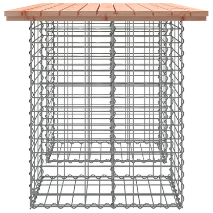 Garden Table Gabion Design 100x70x72 cm Solid Wood Douglas