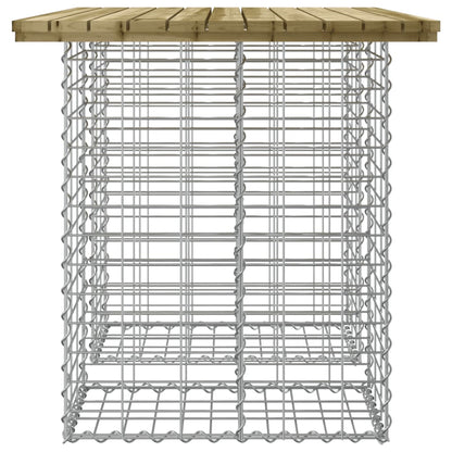 Garden Table Gabion Design 100x70x72 cm Impregnated Wood Pine