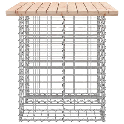 Garden Table Gabion Design 100x70x72 cm Solid Wood Pine