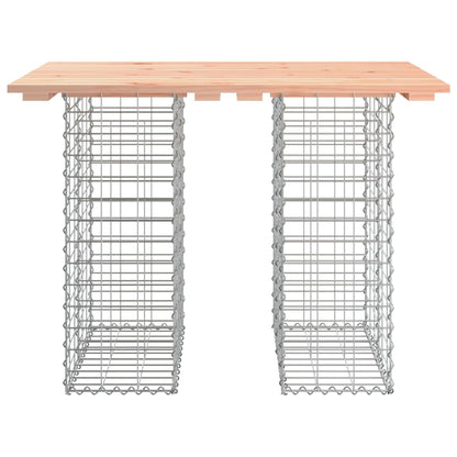 Garden Table Gabion Design 100x70x72 cm Solid Wood Douglas