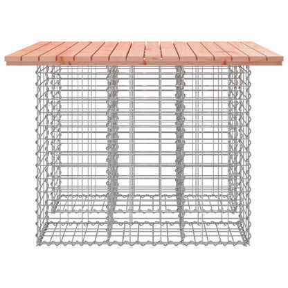 Garden Table Gabion Design 100x102x72 cm Solid Wood Douglas