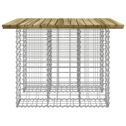 Garden Table Gabion Design 100x102x72 cm Impregnated Wood Pine