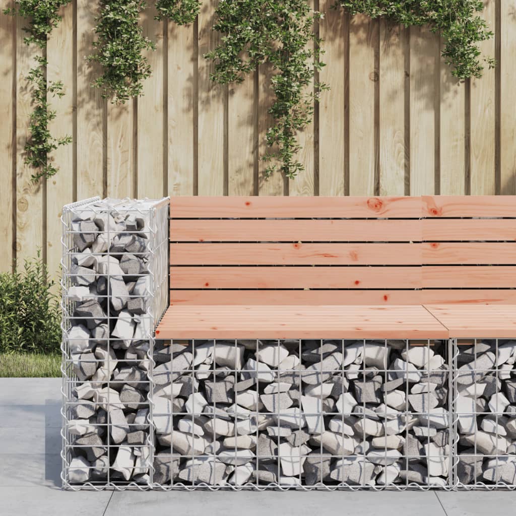 Garden Bench | Natural wood tone and silver
