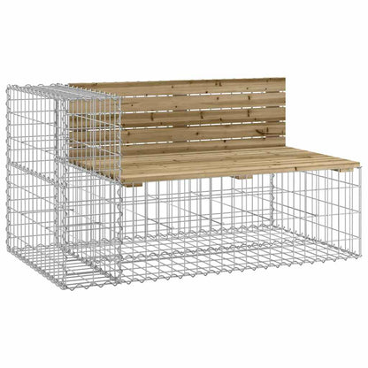 Garden Bench | Natural Wood | Impregnated Wood Pine | Medium | Durable