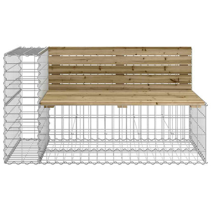 Garden Bench | Natural Wood | Impregnated Wood Pine | Medium | Durable
