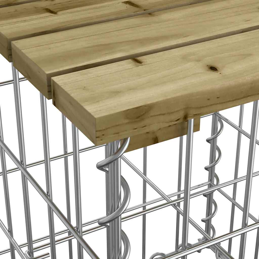 Garden Bench | Natural Wood | Impregnated Wood Pine | Medium | Durable