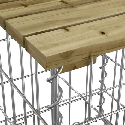 Garden Bench | Natural Wood | Impregnated Wood Pine | Medium | Durable