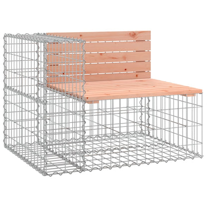 Garden Bench | Douglas wood colour, Grey metal base