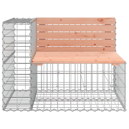 Garden Bench | Douglas wood colour, Grey metal base
