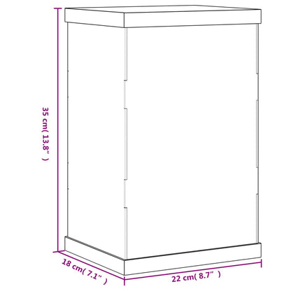 Display Box Transparent 22x18x35 cm Acrylic