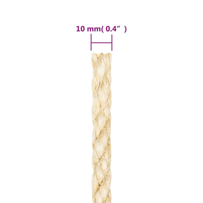 Rope 100% Sisal 10 mm 25 m