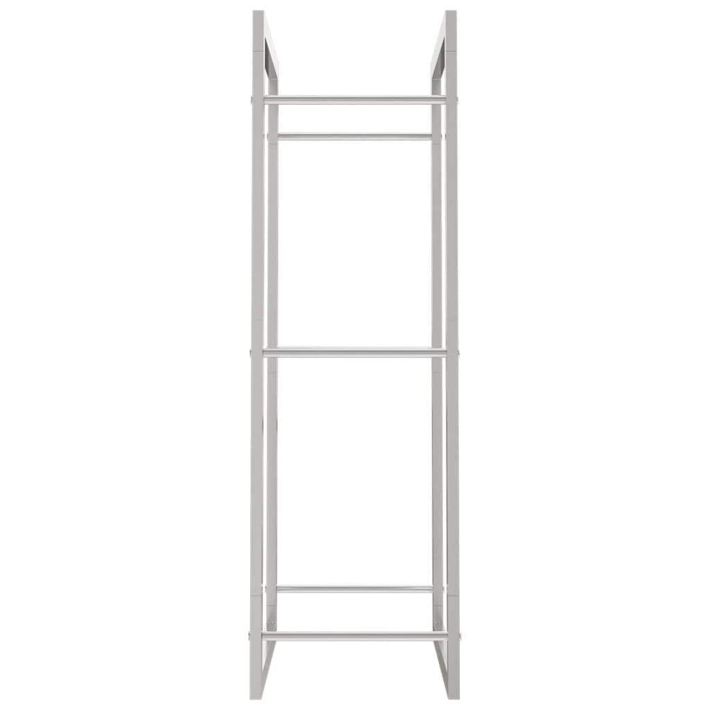 Firewood Rack 50x28x94 cm Stainless Steel