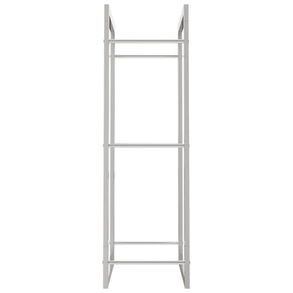 Firewood Rack 50x28x94 cm Stainless Steel